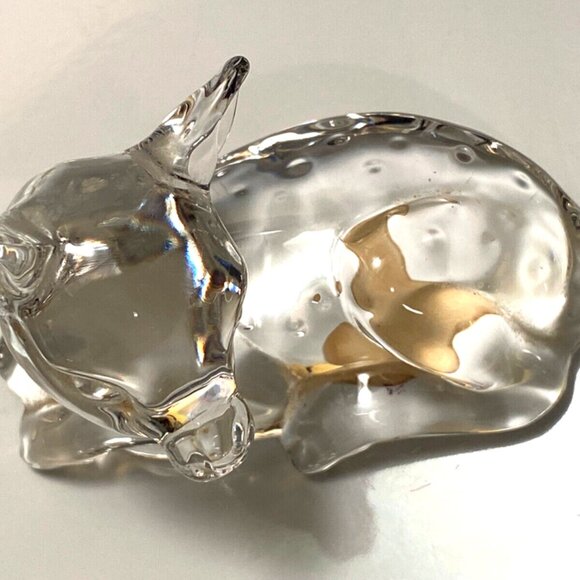 Princess House Pets DEER FAWN Figurine 24% Lead Crystal Made in Germany Vintage - Picture 2 of 9